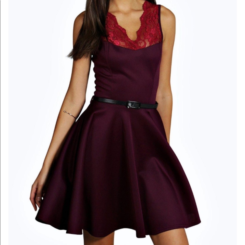 Boohoo Fit and Flare Dress